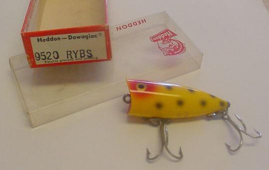 DAISY HEDDON LTD. BIG CHUGG Fishing Lure w/ Original Box & Insert • 95 –  Toad Tackle