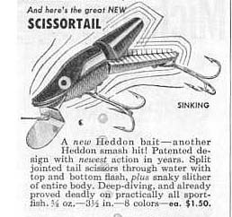 Heddon  Scissortail Advertisement