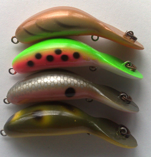 Hard to Find Heddon Tadpolly,Model #X9000 Silent ,NGRH,Green Red Head